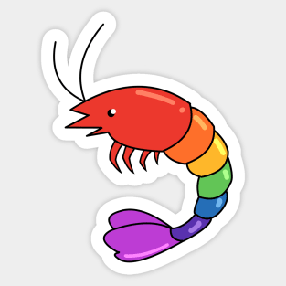 Pride Shrimp Queer Sticker